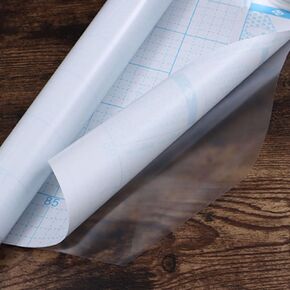 Heroad Brand Clear Self Adhesive Shelf Liner Clear Contact Paper Adhesive Film Peel and Stick Protect Contact Paper for Drawer Liner Transparent Easy Apply Waterproof Multipurpose Vinyl Film 17.7"x5ft in Kuwait