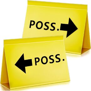 Suzile 2 Pcs Basketball Possession Indicator Yellow Budget Possession Indicator Lightweight Plastic Basketball Possession Arrow for Basketball Leagues, Scrimmage, Practice, Team with Budget Conscious
