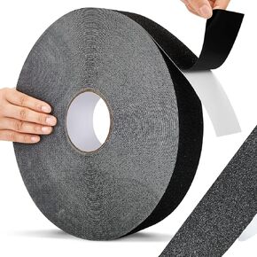 Amylove 230 Ft Driveway Basketball Tape Outdoor Court Tape Adhesive Court Marking Tape Court Lines for Tennis Badminton Parking Floor Pavement Driveway Indoor, 2 in Wide (White, PVC)