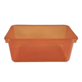 School Smart Stackable, Small - 12 x 8 x 5 Inches, Candy Red