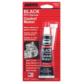 ABRO Black RTV Silicone Sealant and Gasket Maker - Up to 500 Degree F Heat, High Temperature Head Gasket Sealant, 3 oz. Tube…