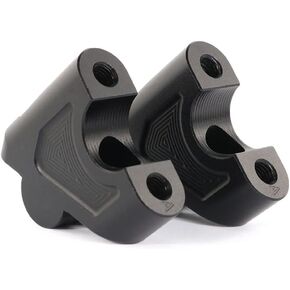 Motorcycle Handlebar Risers, 7/8" 22mm Offset Handlebar Risers Mount Clamp Kit 30mm Height Compatible with Royal Enfield Himalayan 2018-2023/Himalayan Scram 411 2022-2023/350 Hunter 2022-2023