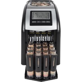 Royal Sovereign 4 Row Electric Coin Counter/Sorter with Patented Anti-Jam Technology & Digital Counting Display (FS-44N), Black