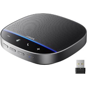 Anker PowerConf S500 Speakerphone with Zoom Rooms Certification, USB-C Conference Speaker, Bluetooth Speakerphone for Conference Room, Conference Microphone with Premium Voice Pickup (Renewed) in Saudi Arabia