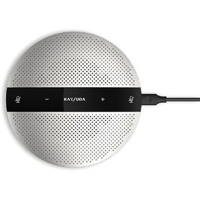 USB Speaker Phone 360° Omnidirectional Microphone Portable Conference Speakerphone Echo Cancellation for Skype Business of Microsoft Lync, VoIP Calls, Webinar, Phone, Call Center, Recording
