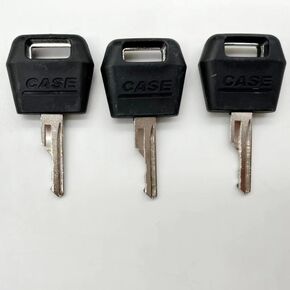 3PCS Ignition Keys Replacement Key for Case IH Tractor Dozer Backhoe D250 for Case/International Harvester Excavator