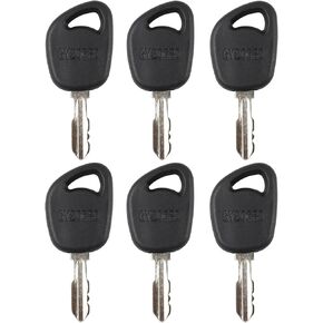 6PCS Lawn Mower Ignition Keys GY20680 Replacement for John Deere 1023E 1026R 2025R 2026R 100 LA LT SST X Series 1026R L100 L110 L108 L111 L118 L120 L130 LA125 LA130 LA135 LT150 LT155 D110