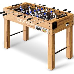 SereneLife 48in Competition Sized Foosball Table, Soccer for Home, Arcade Game Room