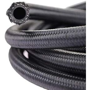 10FT 6AN Braided Fuel Line Hose -6AN Nylon Braided for 3/8" Tube Size