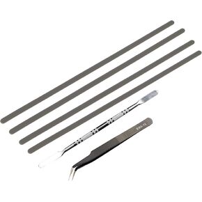 4 قطع شرائط أقدام ممتصة للصدمات غير قابلة للانزلاق، أداة استبدال أقدام ممتصة للصدمات للكمبيوتر المحمول OBKJJ (عتلة معدنية × 1، ملاقط × 1) لجهاز Dell Inspiron |15 7569 7579|5368 5378|7460 7472 7560 7572 |7368 7378 |1 in Kuwait