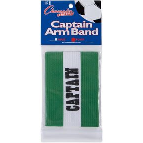 حزام ذراع الكابتن الرياضي للشباب، أخضر - أربطة ذراع كابتن من النايلون المنسوج للجنسين لكرة القدم وكرة القدم وكرة السلة والمزيد - إكسسوارات رياضية ممتازة للفريق للأطفال in Kuwait
