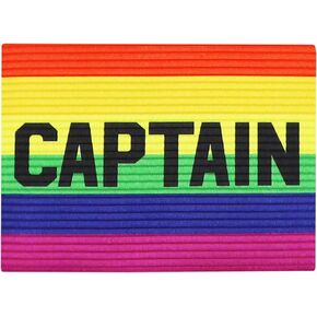 Soccer Team Captain Armband Elastic Football Basketball Volleyball Player Bands for Youth Adult Team Leader, Adjustable Captain Arm Band Team Sports Accessories Soccer Training Wrist Armbands