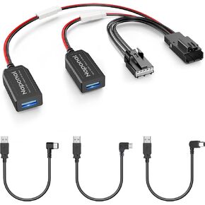 GPS DashCam Power Adapter,(5Pin Type F Connector)Mirror Camera Radar Charger Station GPS Dash Cam Charger Cable for Select Ford Bronco Sport,Explorer and More with Auto-dimming Rearview Mirror in Kuwait