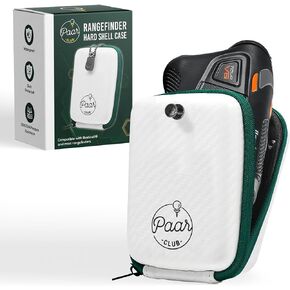 PAAR CLUB Golf Range Finder Case | Universal Hardshell Case Compatible with Bushnell/Callaway & Most Rangefinder | Protect & Carry Your Golf Laser Rangefinder | Carabiner & Belt Clip Included (White)
