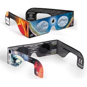 Baader Solar Viewer AstroSolar Silver/Gold Eclipse Glasses/Shades # 2459294 - Pack of 5