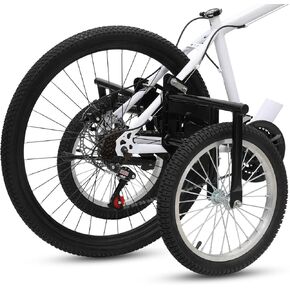 Heavy-Duty Stabilizer Wheels for Adult Bicycles, The Original Training Aid for Full Size Bikes with a 24" to 27" Inch Wheel, Supports over 300 LBS, Black, 16-Inch in Kuwait