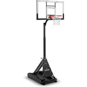 Spalding Momentous EZ Assembly Portable Adjustable Outdoor Basketball Hoop – Assembles in 30 Minutes or Less