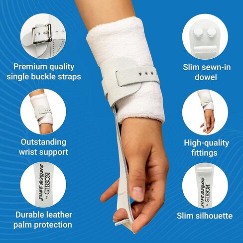 جيبسون جاست رايت مقابض الجمباز للنساء، قبضة جلدية متينة مع أشرطة مشبك واحدة لقبضة آمنة، مقابض يد للاعبي الجمباز المنافسين الأوائل، مقابض الجمباز للفتيات، صنع في الولايات المتحدة الأمريكية in Kuwait