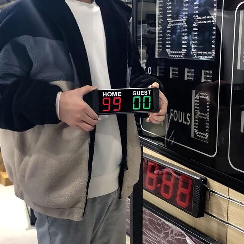 YZ LED Portable Digital Scoreboard, Tabletop Electronic Scoreboard with Remote, Score Keeper for Games Cornhole/Basketball/Ping Pong/Baseball/Tennis/Volleyball Indoor Outdoor in Saudi Arabia