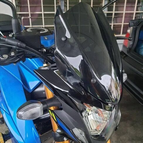 الزجاج الأمامي للدراجات النارية لـ GSX-S750 الزجاج الأمامي هدية واقي الرياح واقي الشاشة مع دعامة لـ Su.zuki GSX-S GSXS 750 GSXS750 2017 2018 2019 2020 2021 2022 2023 (دخان) in Kuwait