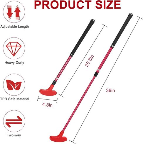 مضرب الجولف، 2 عبوة من مضارب الجولف للرجال والنساء، مضرب صغير للاعبي الجولف باليد اليمنى أو اليسرى، مجموعة نادي جولف قابلة للتعديل للأطفال والمراهقين والبالغين in Kuwait