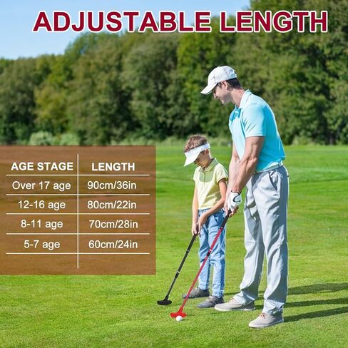 مضرب الجولف، 2 عبوة من مضارب الجولف للرجال والنساء، مضرب صغير للاعبي الجولف باليد اليمنى أو اليسرى، مجموعة نادي جولف قابلة للتعديل للأطفال والمراهقين والبالغين in Kuwait