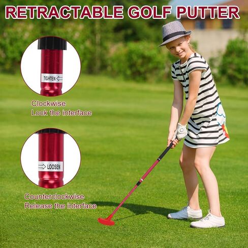 مضرب الجولف، 2 عبوة من مضارب الجولف للرجال والنساء، مضرب صغير للاعبي الجولف باليد اليمنى أو اليسرى، مجموعة نادي جولف قابلة للتعديل للأطفال والمراهقين والبالغين in Kuwait