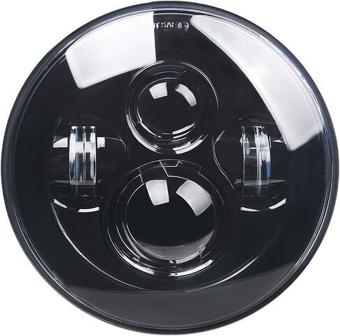 مصباح أمامي LED للدراجة النارية مقاس 7 بوصة متوافق مع ملحقات Harley Davidson Street Glide Road King Electra Glide Fat Boy Heritage Softail Deluxe Ultra Limited Classic Classic Projector Headlamp in Kuwait