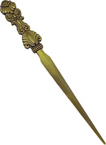 فتاحة رسائل منقوشة كلاسيكية من Evenchae - ذهبي عتيق - صندوق هدايا - 7.25 بوصة in Kuwait