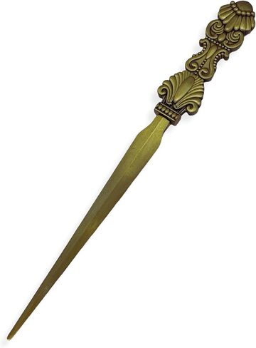 فتاحة رسائل منقوشة كلاسيكية من Evenchae - ذهبي عتيق - صندوق هدايا - 7.25 بوصة in Kuwait