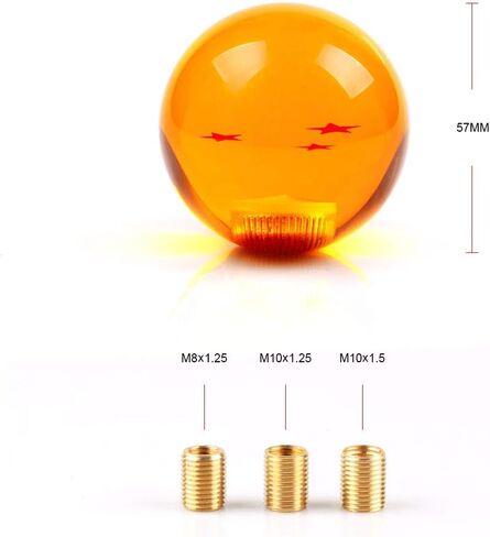 RASTP Dragon Ball Z Star Manual Gear Stick Shift Knob Universal Gear Shifter Knobs with Adapter Fits Most Car(1 Star) in Saudi Arabia