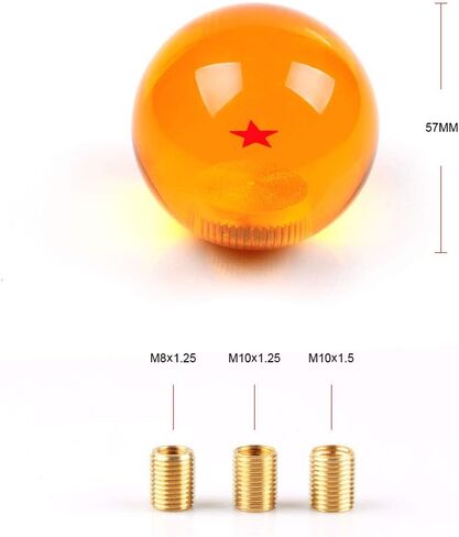 RASTP Dragon Ball Z Star Manual Gear Stick Shift Knob Universal Gear Shifter Knobs with Adapter Fits Most Car(1 Star) in Saudi Arabia