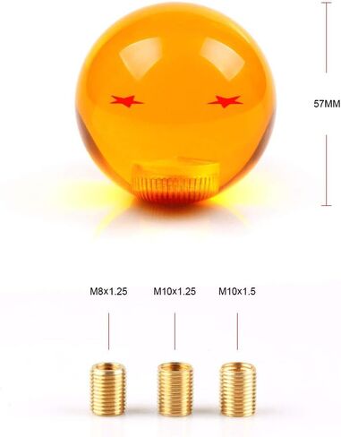 RASTP Dragon Ball Z Star Manual Gear Stick Shift Knob Universal Gear Shifter Knobs with Adapter Fits Most Car(1 Star) in Saudi Arabia