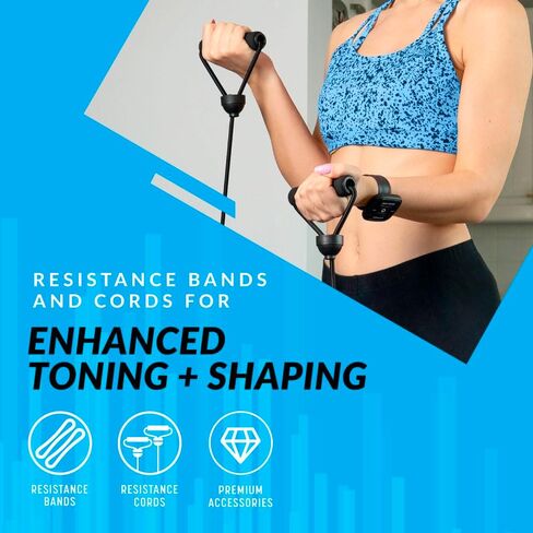 لوحة اهتزاز قوية فائقة النحافة من Bluefin Fitness، جهاز فيبرو المشكل المبتكر 5 برامج + 180 مستوى بدون ضوضاء، مكبرات صوت بلوتوث للياقة البدنية المنزلية، سهلة التخزين، تصميم أنيق وصغير الحجم in Kuwait