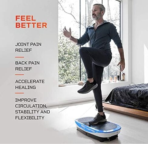 جهاز تمرين لوحة الاهتزاز LifePro Rumblex Max 4D مع أشرطة مقاومة حلقية - معدات تمرين الجسم بالكامل للياقة البدنية المنزلية والتشكيل والتدريب والتعافي وفقدان الوزن in Kuwait