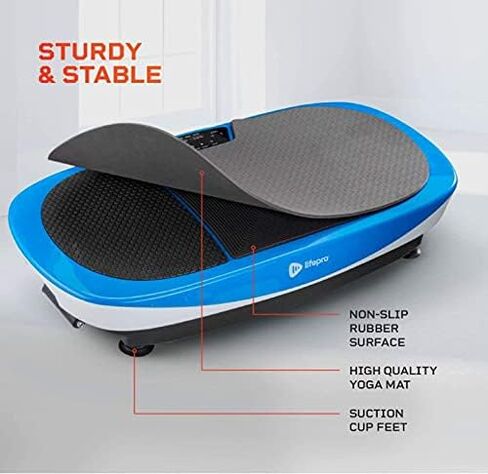 جهاز تمرين لوحة الاهتزاز LifePro Rumblex Max 4D مع أشرطة مقاومة حلقية - معدات تمرين الجسم بالكامل للياقة البدنية المنزلية والتشكيل والتدريب والتعافي وفقدان الوزن in Kuwait