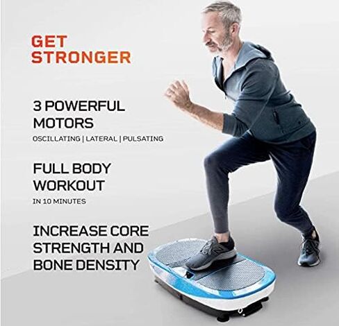 جهاز تمرين لوحة الاهتزاز LifePro Rumblex Max 4D مع أشرطة مقاومة حلقية - معدات تمرين الجسم بالكامل للياقة البدنية المنزلية والتشكيل والتدريب والتعافي وفقدان الوزن in Kuwait