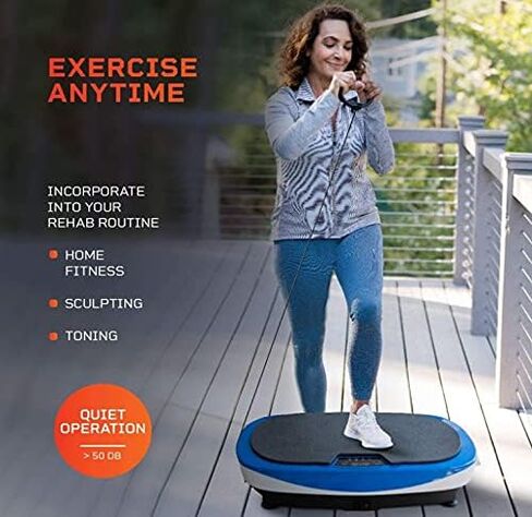 جهاز تمرين لوحة الاهتزاز LifePro Rumblex Max 4D مع أشرطة مقاومة حلقية - معدات تمرين الجسم بالكامل للياقة البدنية المنزلية والتشكيل والتدريب والتعافي وفقدان الوزن in Kuwait