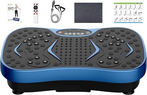 JUFIT Fitness Vibration Plate Exercise Equipment Whole Body Shape Exercise Machine Vibration Platform Fit Massage Workout Trainer,Max User Weight 330lbs in Saudi Arabia