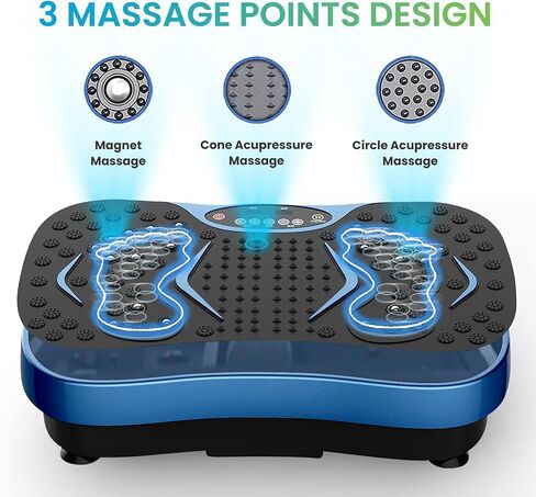 JUFIT Fitness Vibration Plate Exercise Equipment Whole Body Shape Exercise Machine Vibration Platform Fit Massage Workout Trainer,Max User Weight 330lbs in Saudi Arabia