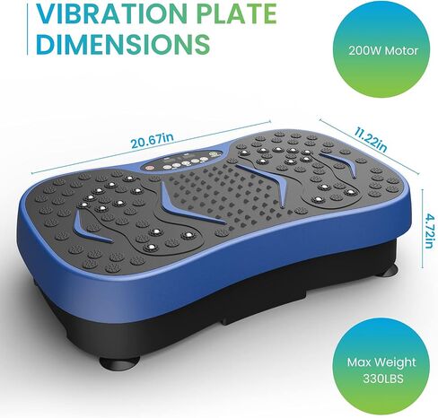 JUFIT Fitness Vibration Plate Exercise Equipment Whole Body Shape Exercise Machine Vibration Platform Fit Massage Workout Trainer,Max User Weight 330lbs in Saudi Arabia