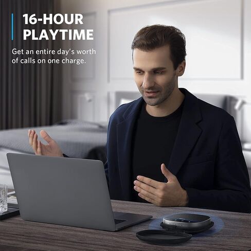 Anker PowerConf S500 Speakerphone with Zoom Rooms Certification, USB-C Conference Speaker, Bluetooth Speakerphone for Conference Room, Conference Microphone with Premium Voice Pickup (Renewed) in Saudi Arabia