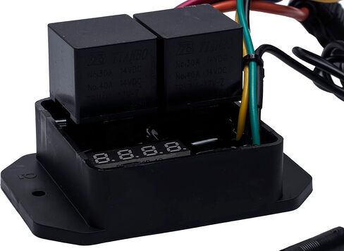 مجموعة مفاتيح المروحة الحرارية الرقمية لتطبيقات 12 فولت أو 24 فولت وقابلة للتعديل من 104 درجة فهرنهايت إلى 230 درجة فهرنهايت (40 درجة مئوية إلى 110 درجة مئوية) in Kuwait