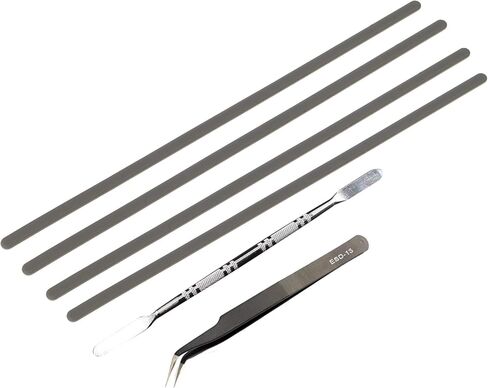 4 قطع شرائط أقدام ممتصة للصدمات غير قابلة للانزلاق، أداة استبدال أقدام ممتصة للصدمات للكمبيوتر المحمول OBKJJ (عتلة معدنية × 1، ملاقط × 1) لجهاز Dell Inspiron |15 7569 7579|5368 5378|7460 7472 7560 7572 |7368 7378 |1 in Kuwait