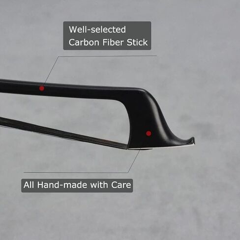 Unique Carbon Fibre Cello Bow with Blue Crystal Full Size 4/4 Standard Weight Fiddle Bow Ebony Frog Mongolian Horsehair in Saudi Arabia