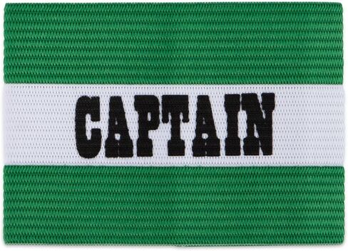 حزام ذراع الكابتن الرياضي للشباب، أخضر - أربطة ذراع كابتن من النايلون المنسوج للجنسين لكرة القدم وكرة القدم وكرة السلة والمزيد - إكسسوارات رياضية ممتازة للفريق للأطفال in Kuwait