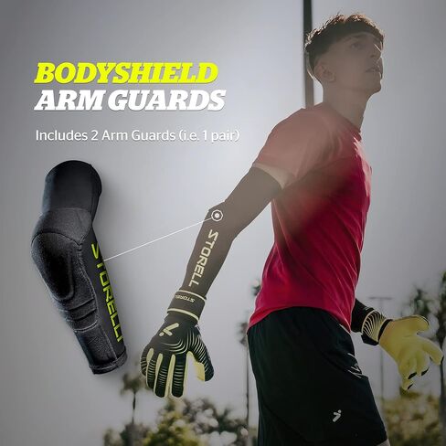 واقيات ذراع Storelli BodyShield، وسادات واقية لكوع حارس المرمى لكرة القدم والرياضات عالية التأثير مع حماية XRD القصوى من الصدمات in Kuwait