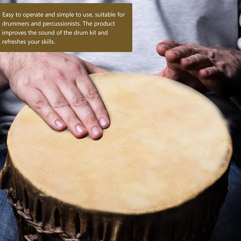 Vaguelly Accessories Goat Skin Head 2pcs 30cm/11.8Inch Drum Head Skin Goatskin Drums Replacement Parts for Drums 8Inch African Drums Shaman Drums Ar Musical Instruments Musical Instruments in Saudi Arabia