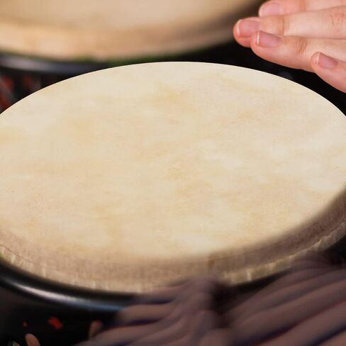 Vaguelly Accessories Goat Skin Head 2pcs 30cm/11.8Inch Drum Head Skin Goatskin Drums Replacement Parts for Drums 8Inch African Drums Shaman Drums Ar Musical Instruments Musical Instruments in Saudi Arabia