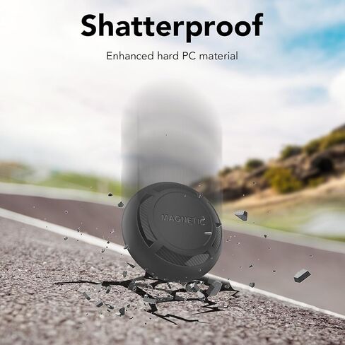 حافظة مغناطيسية من Airtag لملصق حامل بطاقة الهواء، غطاء مكتشف تعقب واقٍ مقاوم للصدمات، مخفي للسيارة والدراجة والدراجات النارية (مغناطيس قوي) in Kuwait